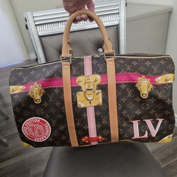 Louis Vuitton Handbags - RARE Louis Vuitton Keepall Bandouliere 50 Monogram Summer Trunks Limited Edition